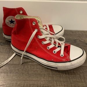 Red Hightop Converse